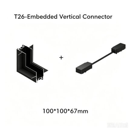 T26 Embedded Vertical Connector (100×100×67mm)
