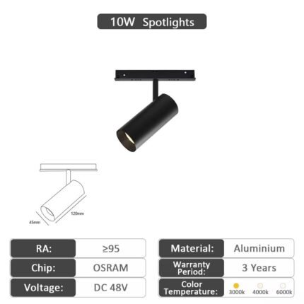 20 Series Magnetic Track 10W Spotlight