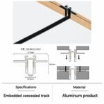 Ultra-Narrow 5mm 24V Magnetic Track Embedded Concealed Track