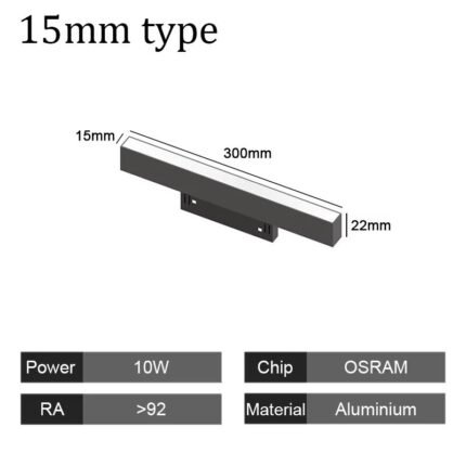 15mm Narrow Magnetic Track Floodlight 10W