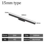 15mm Narrow Magnetic Track Floodlight 20W