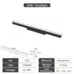 20 Series Magnetic Track 20W Floodlight