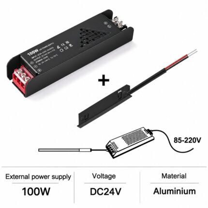 Ultra-Narrow 5mm 24V Magnetic Track External Power Supply 100W (AC85-220V → DC24V)