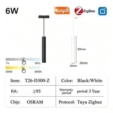 T26-D300-Z Smart Pendant Light 6W