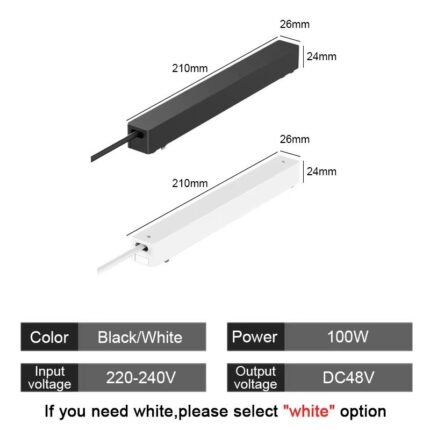 ST1 Built-in Transformer 100W (220-240V → DC48V)