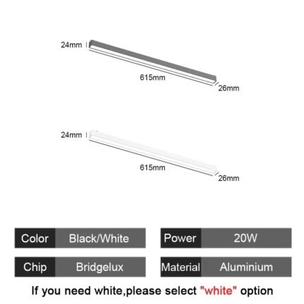ST1-FL20W LED Floodlight 20W for 6mm Magnetic Track