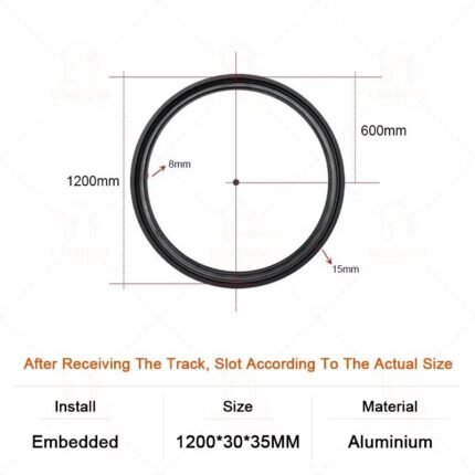 Circular Magnetic Track Embedded Track Ø1200
