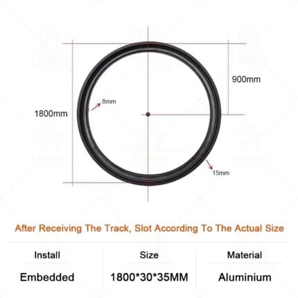 Circular Magnetic Track Embedded Track Ø1800