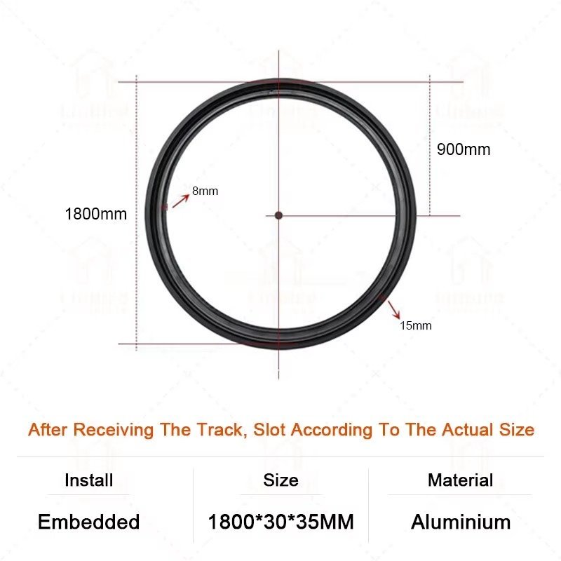 embedded-180cm Circular Magnetic Track Embedded Track Ø1800