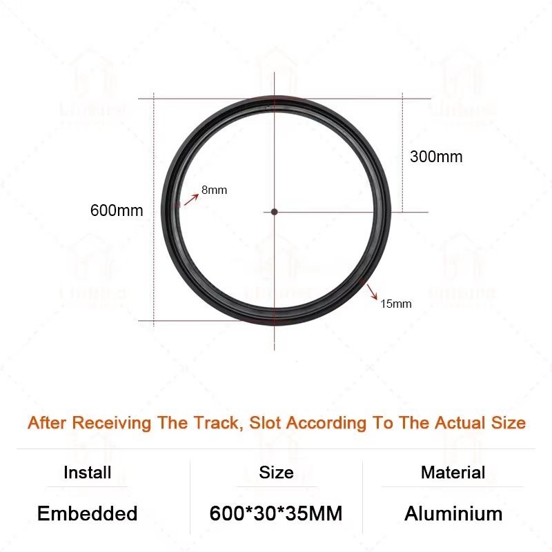 embedded-60cm Circular Magnetic Track Embedded Track Ø600