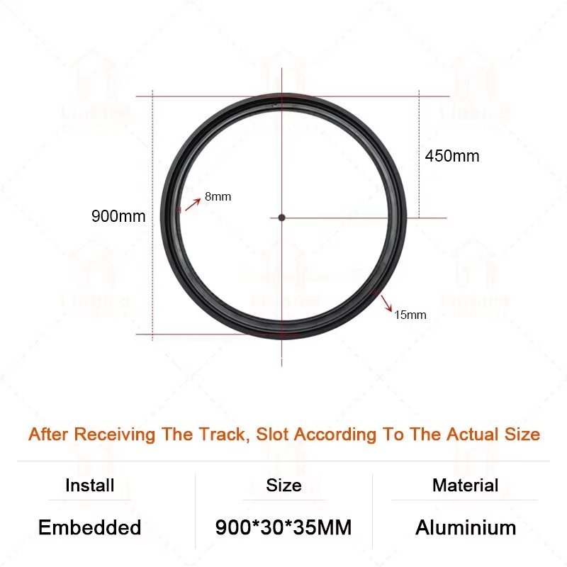embedded-90cm Circular Magnetic Track Embedded Track Ø900