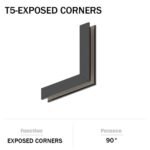 T5 Slim Magnetic Track Exposed Corner