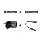 20 Series Magnetic Track Flat Corner + L Power Connector
