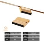 Golden Magnetic Track Fold Grille Spot 5W