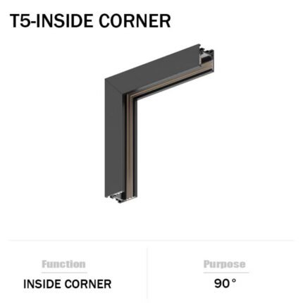 T5 Slim Magnetic Track Inside Corner