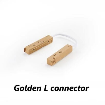 Golden Magnetic Track L Connector