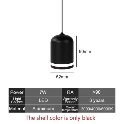 5mm Ultra-Thin UT Pendant Light A 7W — Thinner Than Your Phone