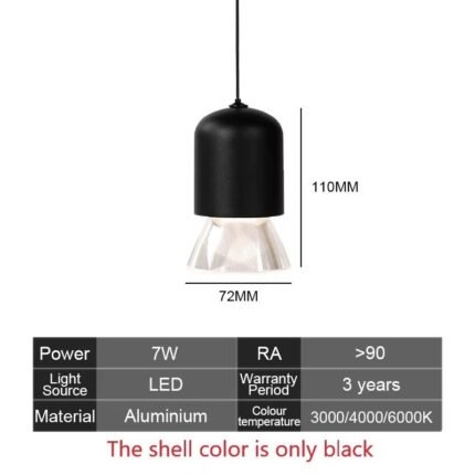 5mm Ultra-Thin UT Pendant Light B 7W — Thinner Than Your Phone
