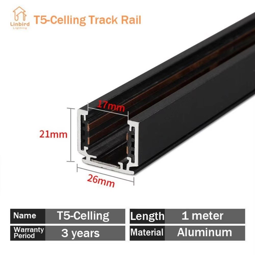 t5-celling T5 Slim Magnetic Track T5 Ceiling Track 1m (Surface)