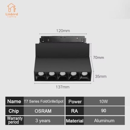35 Series (T7) Wide Track Fold Grille 10W