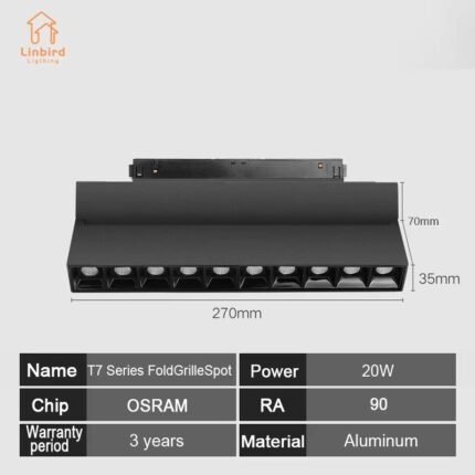 35 Series (T7) Wide Track Fold Grille 20W
