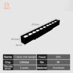 35 Series (T7) Wide Track Grille Spot 20W